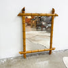 French Faux Bamboo Mid Century Mirror