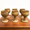 Set of Six Mid Century Stoneware Goblets