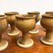 Set of Six Mid Century Stoneware Goblets