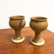 Set of Six Mid Century Stoneware Goblets