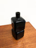 Mid Century Opaque Black Glass Bottle