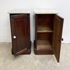Pair of Antique Marble Top Bedside Cabinets c1880