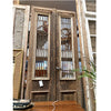 Antique Pair of Egyptian French Wooden & Wrought Iron Doors