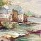 Vintage Mid Century Italian Seaside Oil Painting By S Stilio