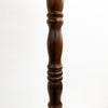 Vintage Timber Floor Lamp with Original Pleated Silk Shade