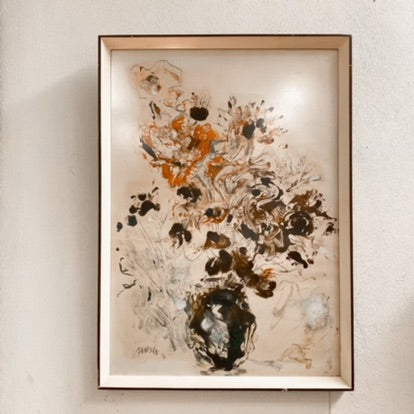 Original Artwork Oil On Paper Signed & Dated Manison 74