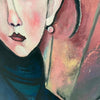 After Modigliani Oil On Wood Artwork Unframed