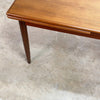 Mid Century Teak Danish Extension Dining Table - Restored