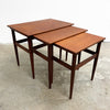 Danish Nest Of Mid Century Side Tables