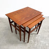 Danish Nest Of Mid Century Side Tables