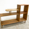 Mid Century Solid Oak Stepped Shelves Bookshelf C1950