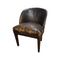 Vintage Distressed Leather Occasional Tub Chair