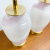 Pair Of Post Modern 1980's Murano Glass Lamp Bases