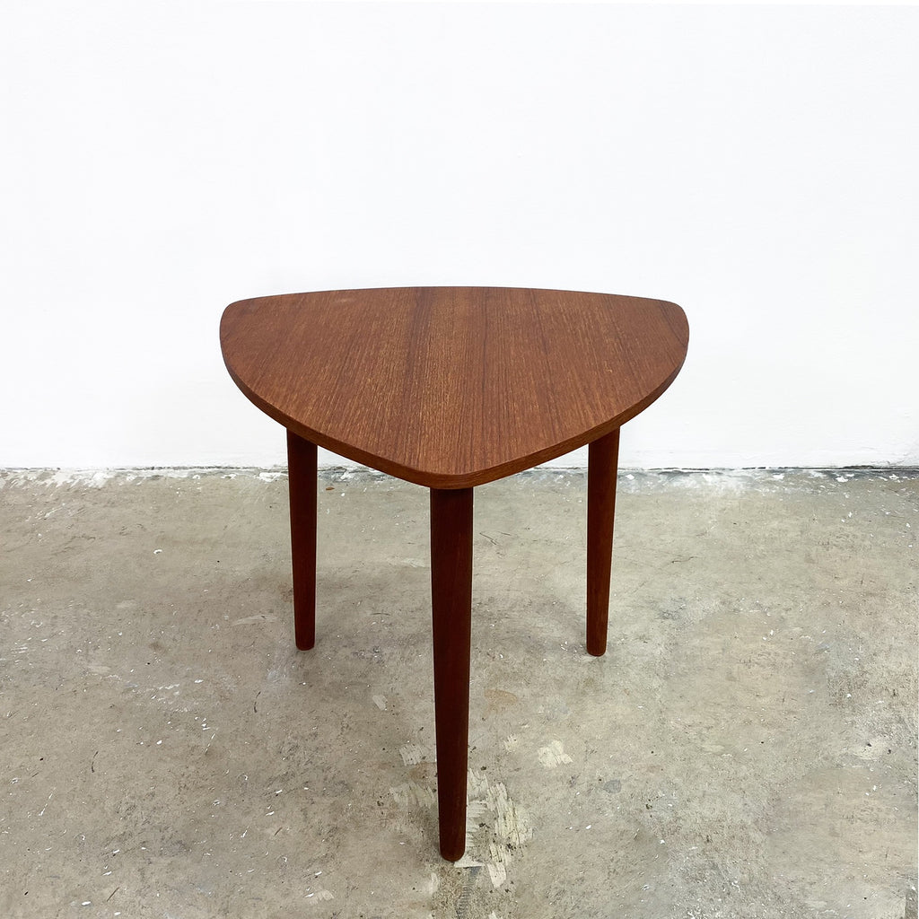 Danish Mid Century Guitar Pick Side Table