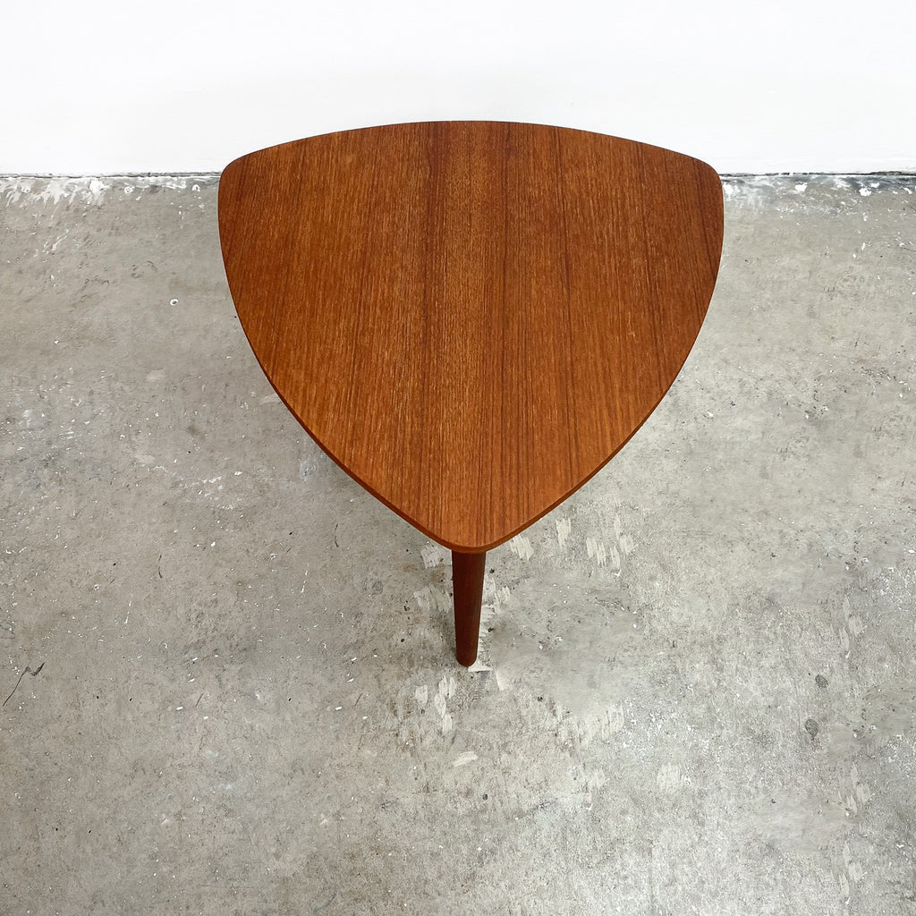 Danish Mid Century Guitar Pick Side Table