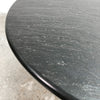 1990s Black Slate Top Coffee Side Table