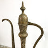 Enormous 1960s Engraved Brass Arabic Dallah Coffee or Teapot