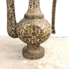 Enormous 1960s Engraved Brass Arabic Dallah Coffee or Teapot