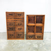 Tall Antique Early 20th Century 2 Piece Tansu Chest of Drawers