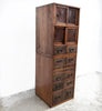 Tall Antique Early 20th Century 2 Piece Tansu Chest of Drawers
