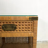 Cane Bedside Cabinet Late 20th Century