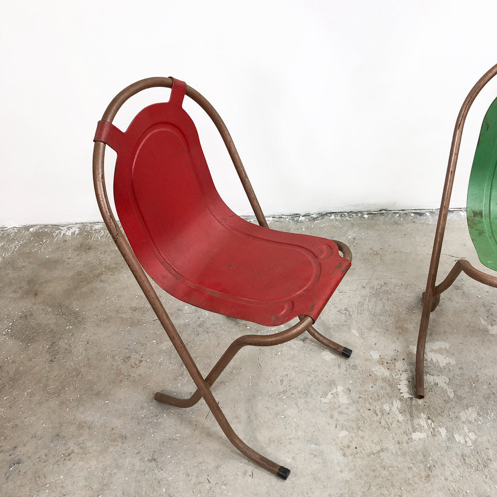 Vintage Mid Century Sebel Metal Stacking Chairs - Price Per Chair