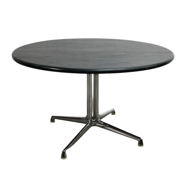 1990s Black Slate Top Coffee Side Table