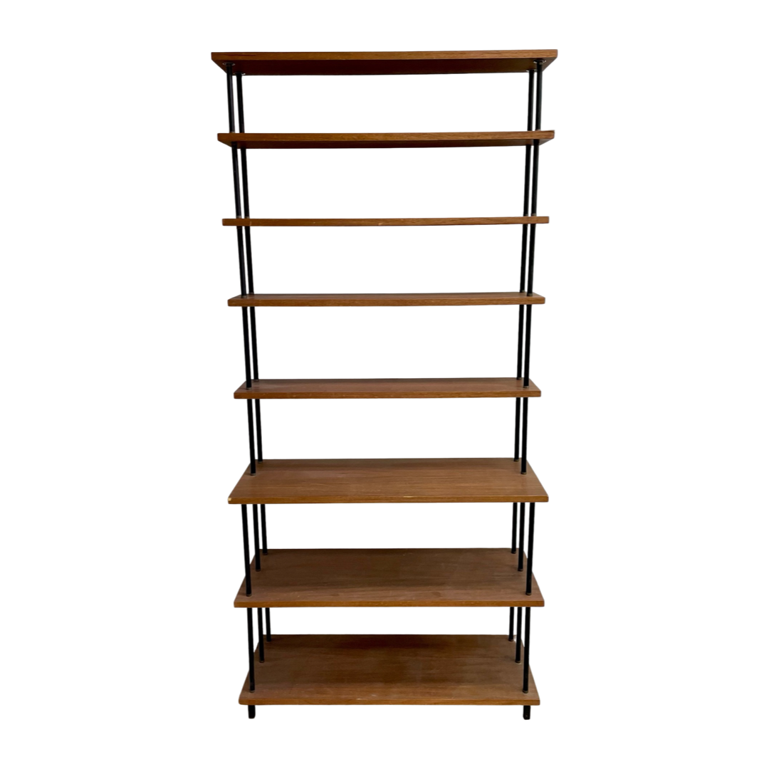 Mid Century 1960's Free Standing Book Shelf