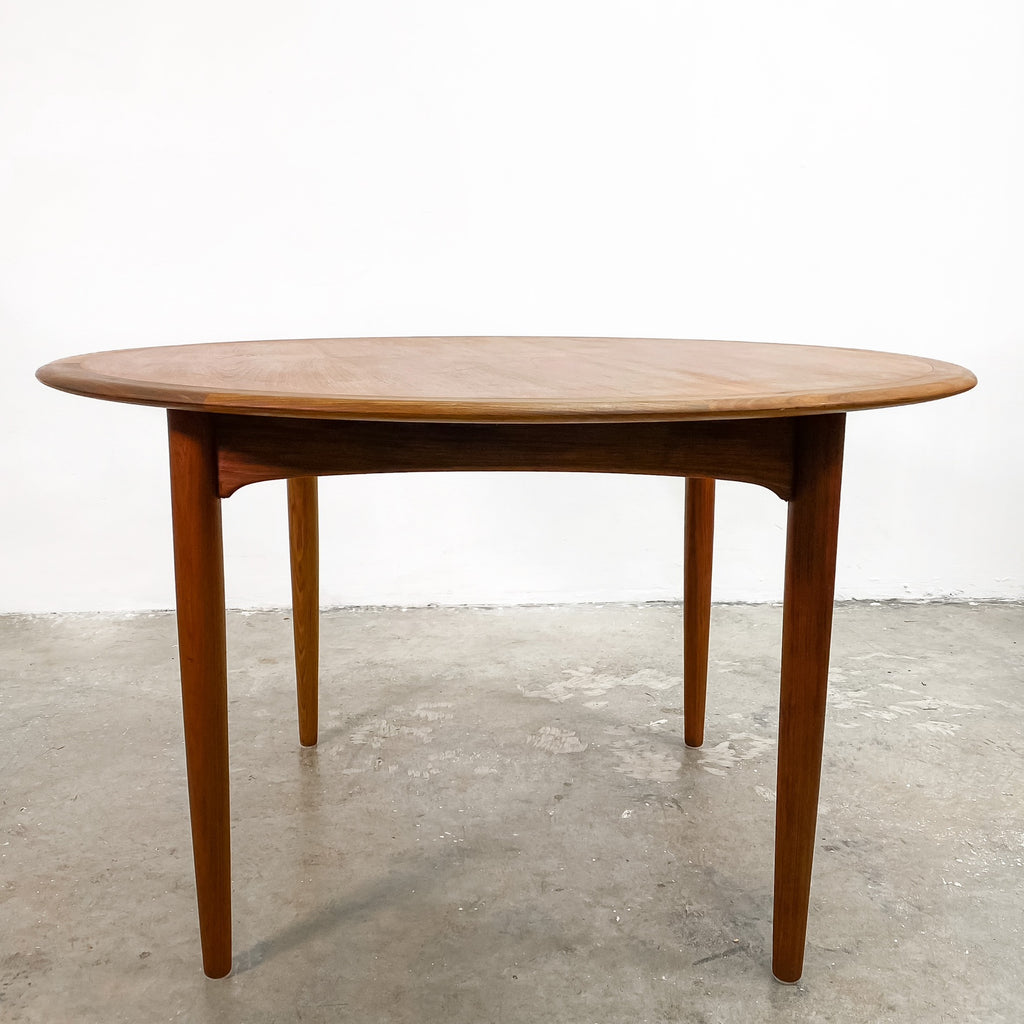 Restored Mid Century TH Brown Blackbean Teak Dining Table