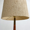 Mid Century Maple Floor Lamp With Brass Details
