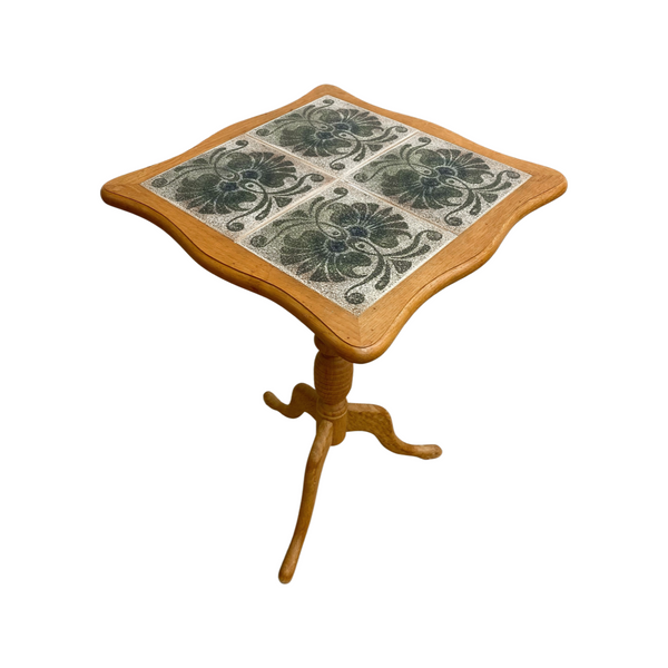 1960s Danish Oak Wine Side Table