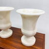 Pair Of Vintage Marble Footed Urns