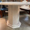 Vintage Italian Travertine Round Dining Table