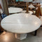 Vintage Italian Travertine Round Dining Table