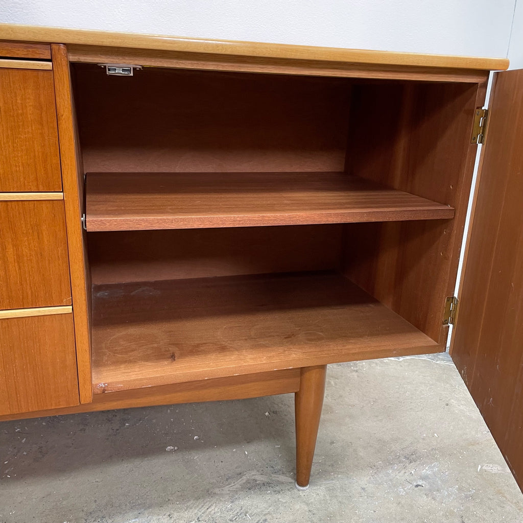 Mid Century Lip Handle Sideboard