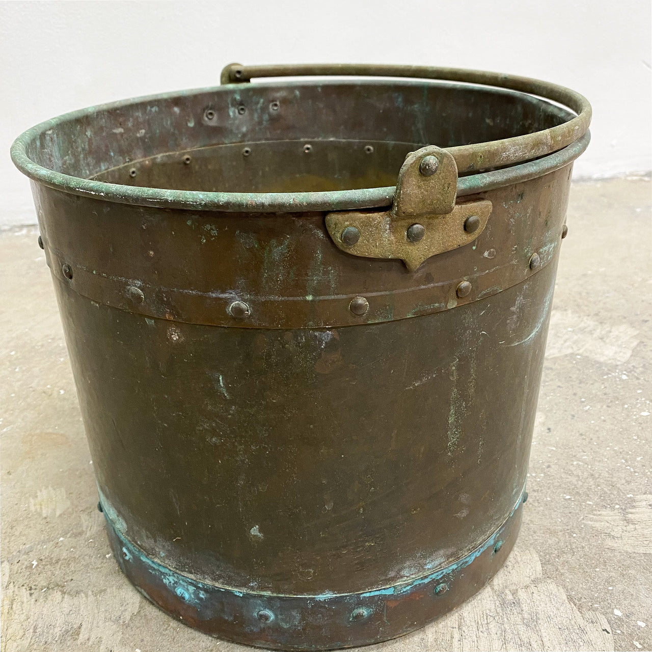 Vintage Copper Bucket With Handle