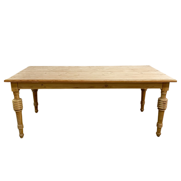 Rustic European Baltic Pine Vintage Dining Table