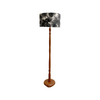 Mid Century Turned Meranty Floor Lamp