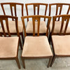 Suite of Six Slat Back Mid Century Dining Chairs By Catt Furniture