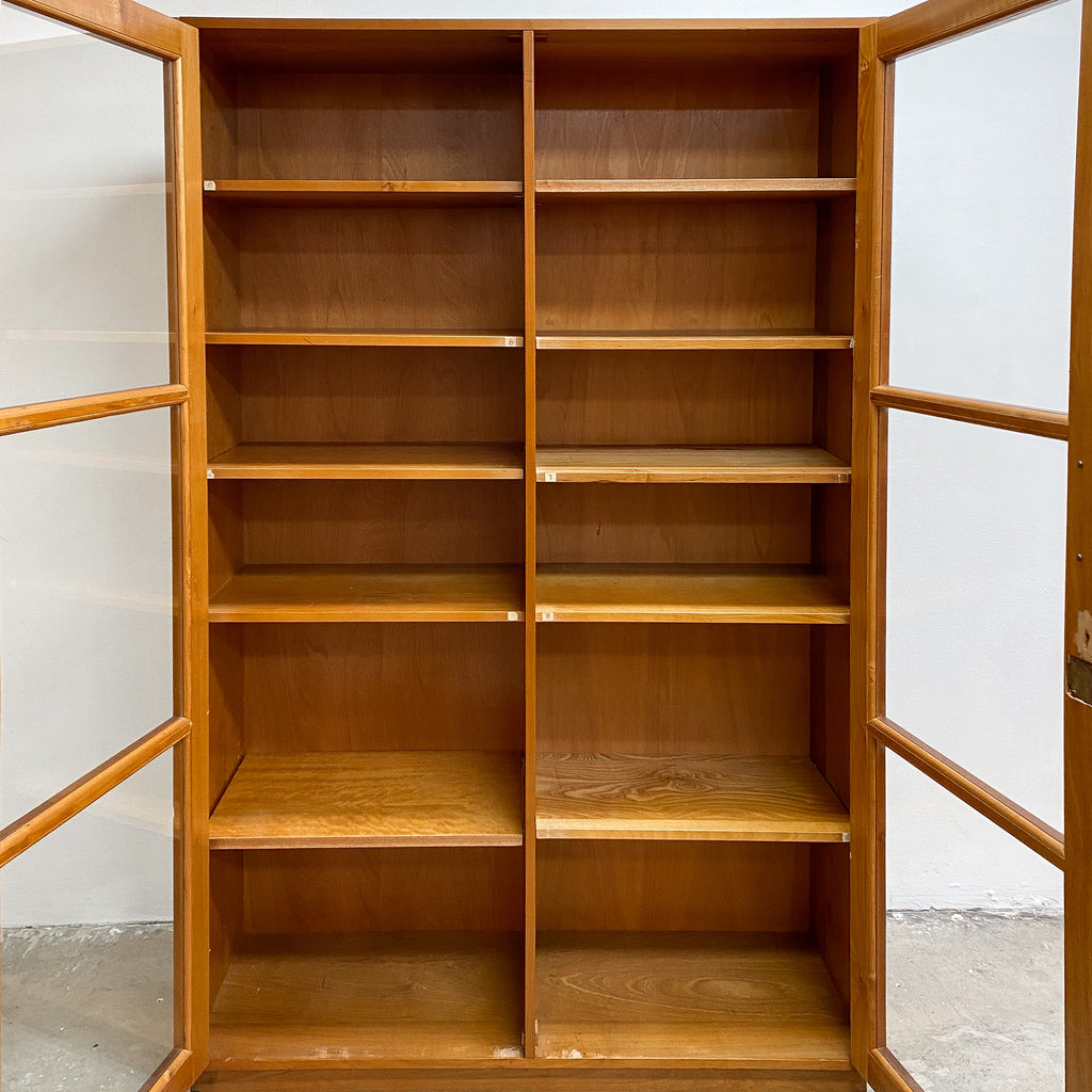 Mid Century Coachwood Bookcase With Original Keys