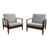 Parker 110 Wrap Around Mid Century Armchair With Rattan Back Fully Restored Priced Individually