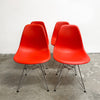 Authentic Set of Four Vitra Eames DSR Eiffel Plastic Dining Chairs