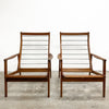 Parker High Back Mid Century Armchairs