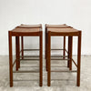 Pair Of Parker Mid Century Teak Bar Stools
