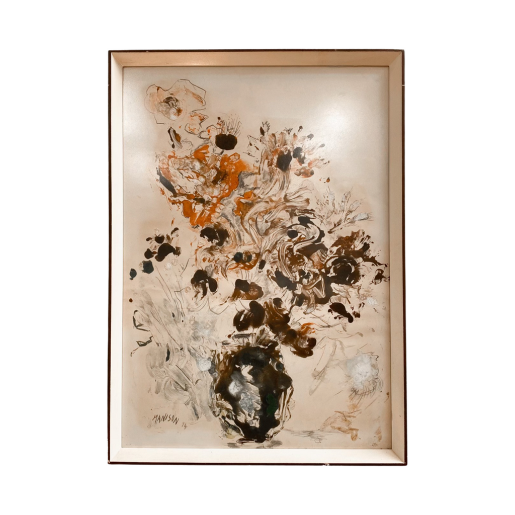 Original Artwork Oil On Paper Signed & Dated Manison 74