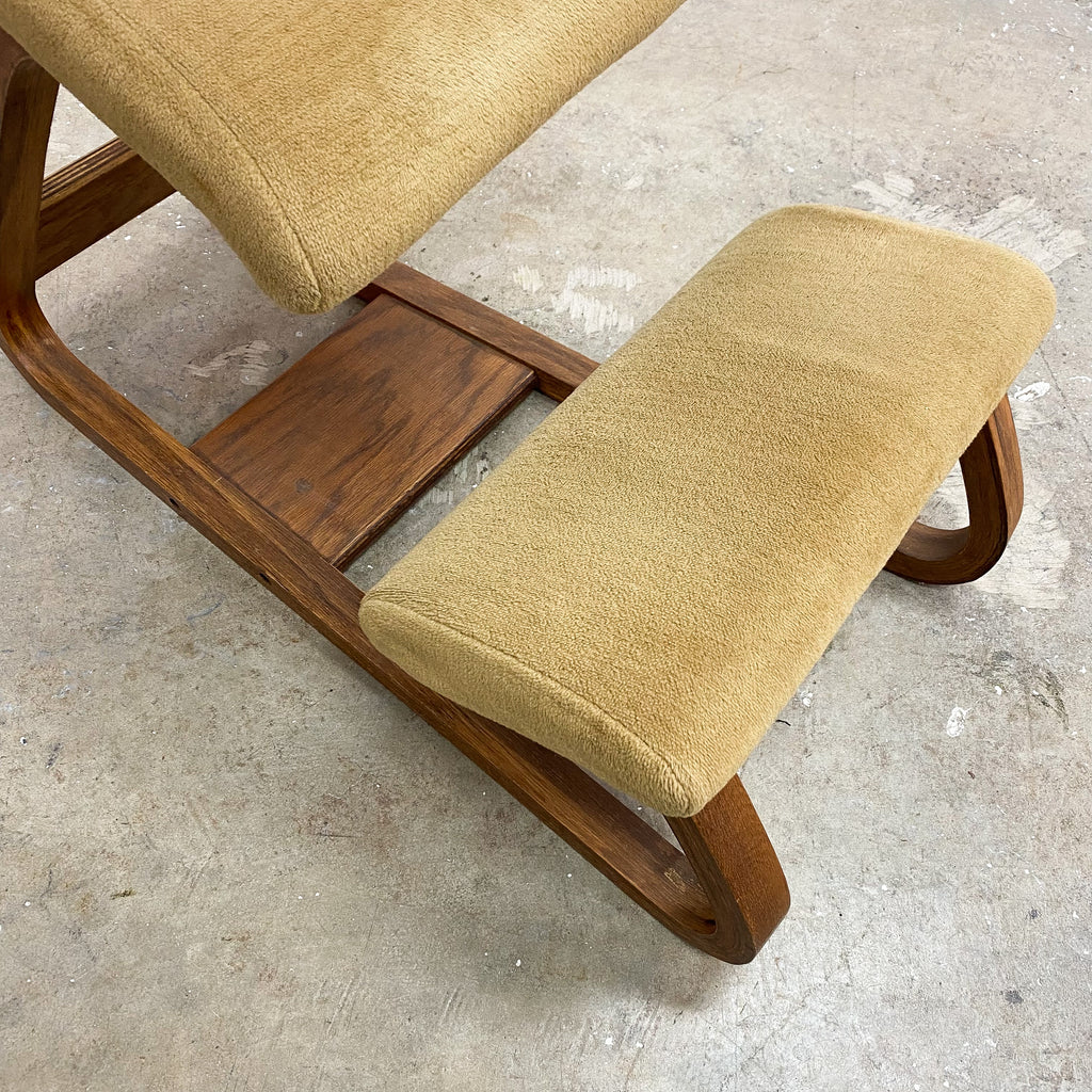 Vintage Ergonomic Chair Original Bentwood Plywood Frame