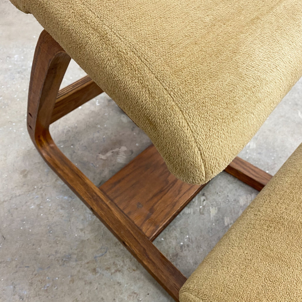 Vintage Ergonomic Chair Original Bentwood Plywood Frame