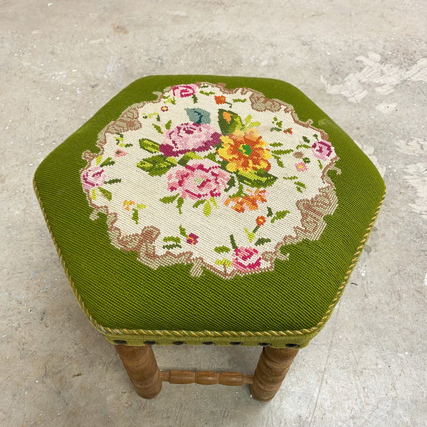 Vintage Danish Oak Footstool