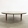 Mid Century 1960s Capiz Shell Top Coffee Table