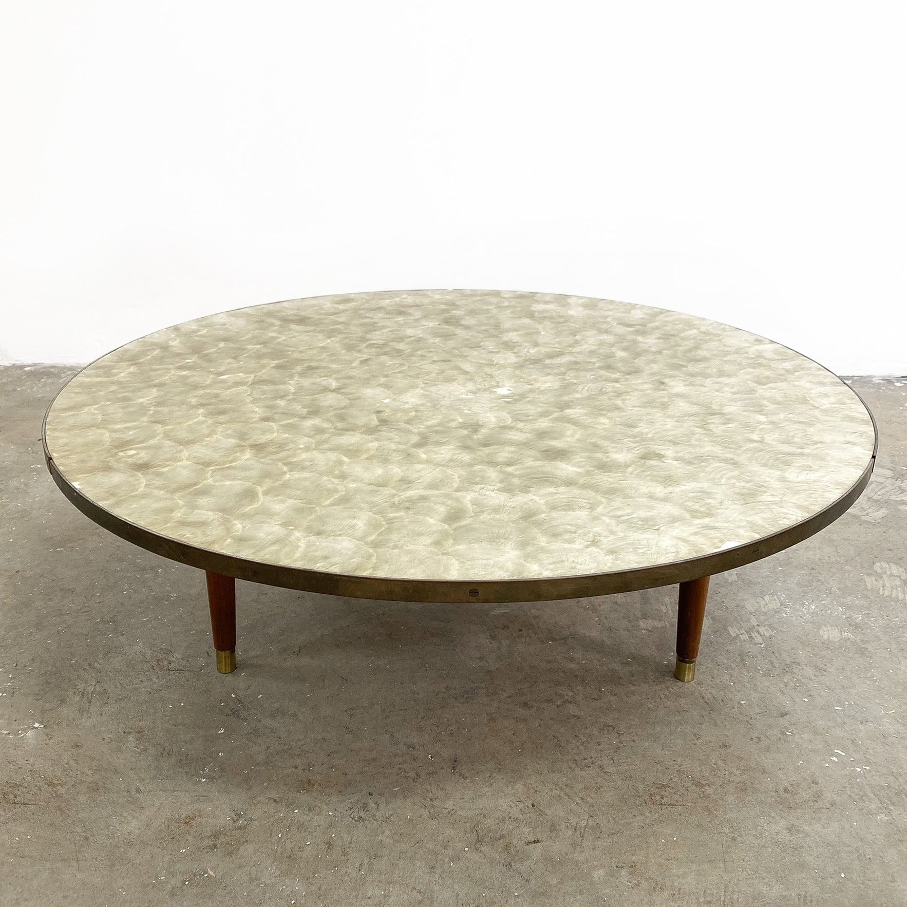 Mid Century 1960s Capiz Shell Top Coffee Table– The Design Ark